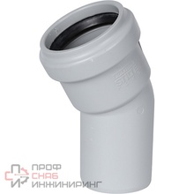 Отвод STOUT канализационный бесшумный D 58 х 30°