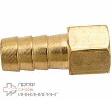 Переходник ECO внутренняя резьба G1/4 елочка 12 мм латунь AB-FT14/E12