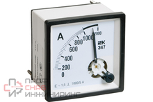 Амперметр IEK Э47 96х96мм 1500/5А кл. точн. 1.5