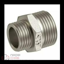 Ниппель латунный переходной Ду25х15 НР никель РосТурПласт 25108