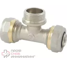 Тройник обжимной Altstream 20х1/2" НР