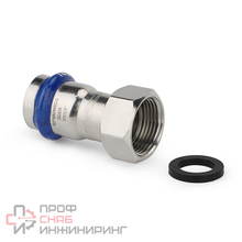 Муфта раструбная Varmega Inox Press с накидной гайкой 22x1/2"