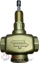 Регулирующий клапан Хит Комплект муфтовый линейный двухходовой, PN16, DN32, Kvs 16, 13мм (TV2-32)