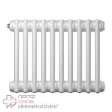 Радиатор труб. Zehnder Charleston Retrofit 2056, 18 сек.1/2 бок.подк. RAL9016 (кроншт.в компл)