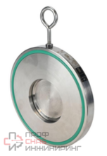 Клапан обратный DN.ru VCL1-3232V-Fb Ду350 Ру16 межфланцевый, одностворчатый, корпус - нержавеющая сталь, диск - нержавеющая сталь, уплотнение - Viton