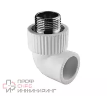 Угольник TEBO бел. PP-R комб. 32х1" НР (10/50)