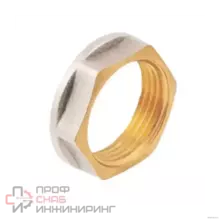 Контргайка Aquasfera латунь реборд Ду50 ВР никель 9034-06