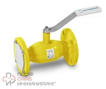 Кран шаровый стальной Temper Ду-100; Ру-16, фланцевый,Ст-20 арт. 38320100, 300мм, газ -40+200