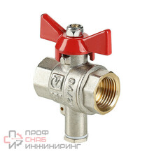 Кран шаровой Valtec для подключения датчика температуры VT.247.N.05