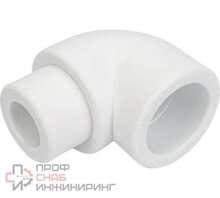 Угольник PPR РОСТУРПЛАСТ 25х90 ВП НП белый