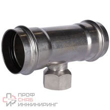 Тройник-переходник Rommer ВПр-ВР 54х1 из нержавеющей стали