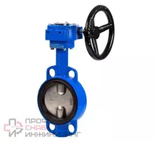 Затвор дисковый поворотный GENEBRE 2109 24 DN400 PN10, корпус - GJL-200 (GG20)  диск - CF8M (AISI316)  уплотнение - EPDM, М/Ф, редуктор, шток 27 мм