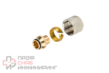 Резьбозажимное WAAG 20 x 2.8-3/4" обжим-резьба латунь евроконус