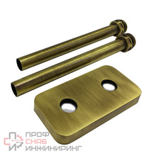 Комплект декоративных трубок SR Rubinetterie с резьбой (50 мм) 15х1/2х L150 бронза