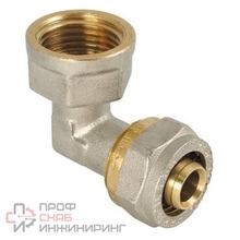 Угольник обжимной AQUALINK В 16х1/2"