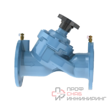 Клапан балансировочный Benarmo Ду150 Ру16 фл Kvs400 с ниппелями чугунный