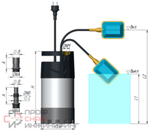Многоступенчатый дренажный насос Unipump MULTISUB 800