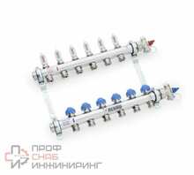 Коллектор Rehau 1", HKV-D 5, выход-3/4" ЕК, нержавеющая сталь