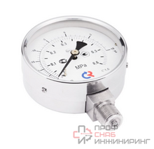 Манометр Росма ТМ-511Р.0 (0-4MPa) (-30-+70C) 20x1,5.1,5.NH3.двойная шкала черн.