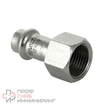 Пресс-фитинг Valtec VTI.902.I.001504 из нержавеющей стали с внутренней резьбой