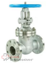 Задвижка клиновая 30нж41нж DN.ru GVWR3131M-2W-F-S Ду200 Ру16 фланцевая, корпус - нержавеющая сталь 304, клин - нержавеющая сталь 304, уплотнение - металл, со штурвалом и выдвижным штоком GAIR