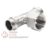 Тройник 18-3/4"-18, WAAG Heavy Inox, пресс-резьба, вн., сталь нержавеющая
