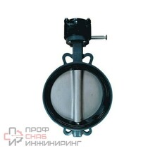 Затвор дисковый поворотный Benarmo Ду300 Ру16 с редуктором