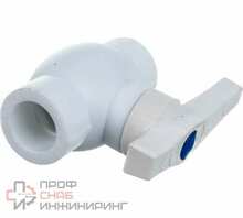 Кран шаровой VALFEX PP-R бел полн Дн20 2-ст разъем соед полнопр 20246020