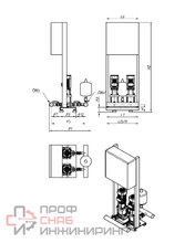 Насосная станция Wilo COR-2 MVL 804/SKw-EB-R