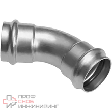 Пресс-угольник Kromwell 45° из нержавеющей стали равнопроходной 22х22