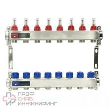 Группа коллекторная с расходомерами VARMEGA ВР 1" на 8 контуров 3/4" EK