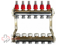 Коллекторный блок Gekon для теплого пола 1"x3/4"EU отверстий-6