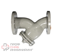 Фильтр сетчатый косой DN100 фланцевое соединение Giacomini