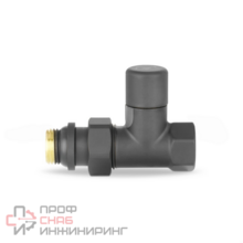 Ручной радиаторный клапан Varmega, 1/2", прямой, черный