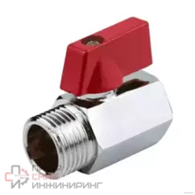 Кран шаровой Aquasfera латунь 1032 хр Ду15 Ру10 м/р полн мини флк 1032-01