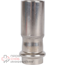 Муфта переходная Rommer ВПр-НПр 28х22 из нержавеющей стали