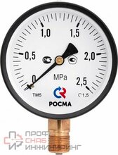 Манометр Росма ТМ-510Р.00 (0-0,06MPa) M20x1,5.1,5