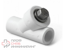 Фильтр PP-R РосТурПласт 14182 белый сетчатый Ду20х90гр