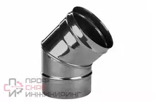 Колено угол 135° Ferrum 2 секции DN150 толщина стали 0.5 AISI 430