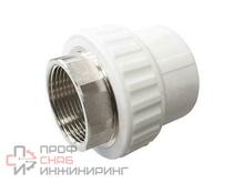 Переходник 63-2", Valfex Standard, пайка-резьба, вн., PP-R, белый, под ключ