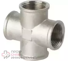 Крестовина латунь Altstream 1/2" ВР никель