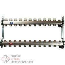 Коллектор с запорными клапанами Stout 1х3/4 на 11 выходов