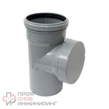 Ревизия РосТурПласт PP-H серая безнапорное Дн110 с крышкой в/к