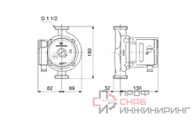 Насос Grundfos UPS25-125 180 1x230V 50Hz 9H
