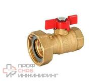 Кран Uni-Fitt ВВ 1" х 1 1/2" с накидной гайкой и уплотнением