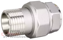 Сгон разъемный (американка) LD Pride DN40 (1 1/2") ВР/НР латунь никель