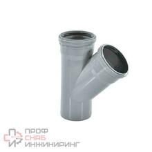 Тройник PP-H серый б/н Дн110х110х45гр в/к VALFEX 22110110