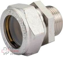 Муфта переходная Stahlmann (M) 15х1/2 НП EF с никелевым покрытием