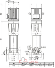 Многоступенчатый насос Wellmix CV 32-4-0-HQCV (3х380В, 7.5кВт, IE3)