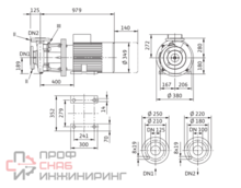 Насос Wilo CronoBloc-BL 100/160-22/2-IE3